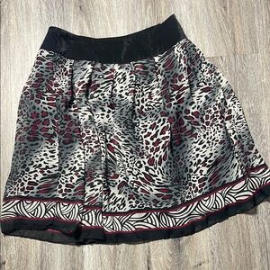 Nicole Miller Leopard Print Women's Skirt